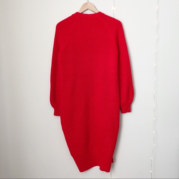 NWT Eggie Holiday Cozy Cardigan in Red - Picture 3 of 7